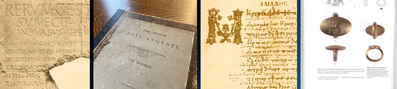 Two students do research in the Reading Room