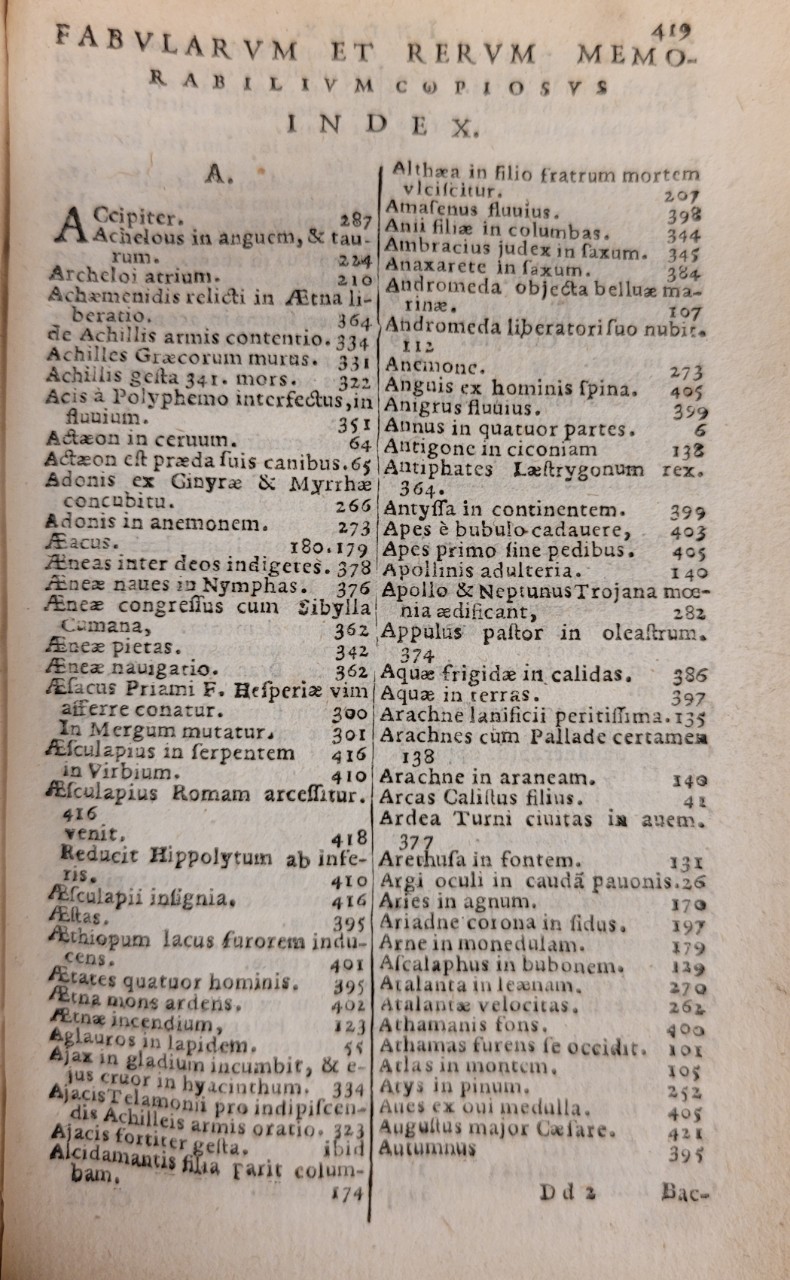 From a book of Ovid's work